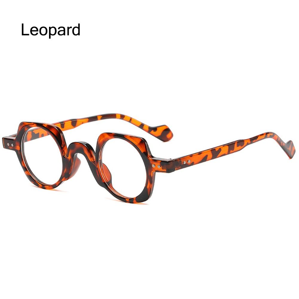 Gafas redondas y cuadradas asimétricas Vintage para hombres y mujeres, gafas de montura óptica de gran tamaño, nueva , 2023: Plata