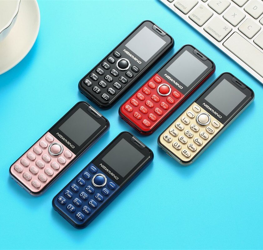 Newmind K2 Mini przycisk telefon komórkowy Dual Sim latarka kamery 1.44 "ręce telefon MP3 najmniejszy chiny tanie telefon komórkowy