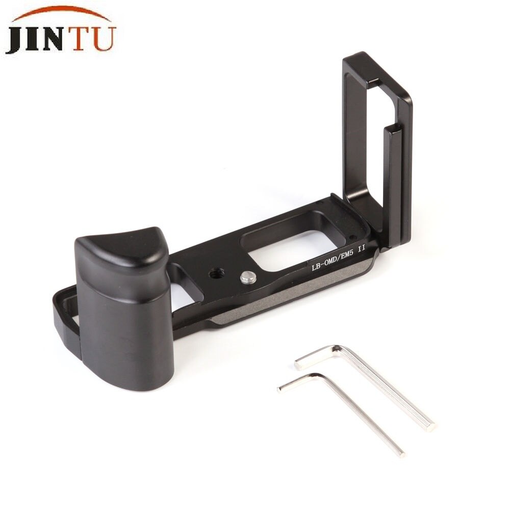 JINTU QR Vertical Camera Grip L Bracket for Olympus OM-D E-M5 EM5 Mark II OMD EM5II RRS Camera