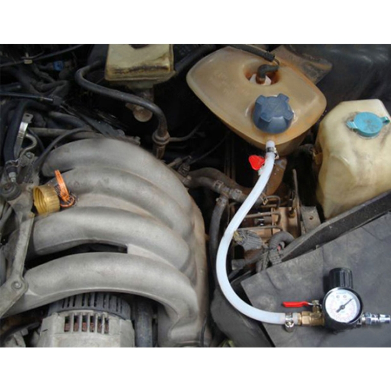 Universal Car Coolant Water Tank Leakage Detector Radiator Pressure Tester Gauge Cooling System Tester 50cm/19.68in