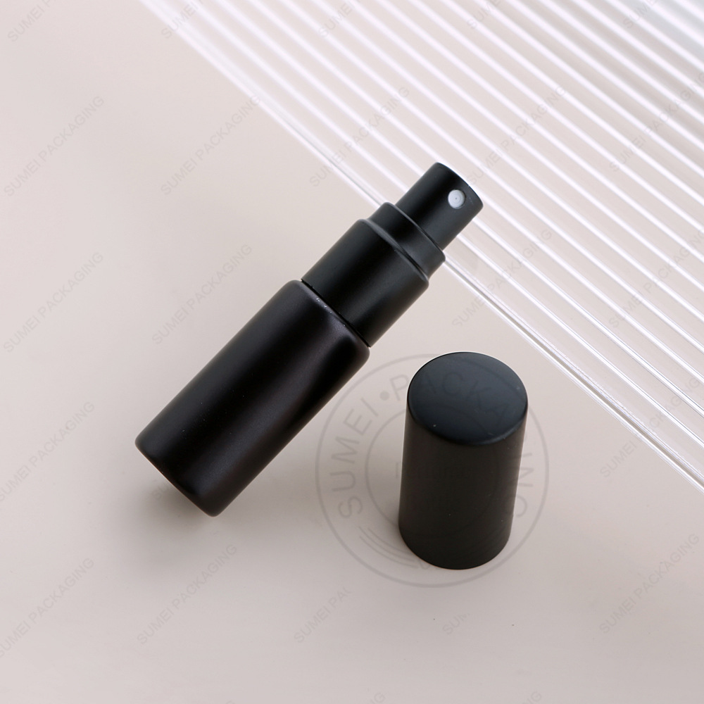 5ml Mini Small Black Plastic Containers Perfume Bottles Atomizer Empty Cosmetic Containers For Sample And: Default Title