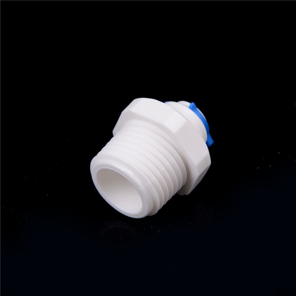 1pcs útil 1/2 thread thread rosca macho para 1/4 push push push-in apto ro água rápida conectar tubo conexão rápida