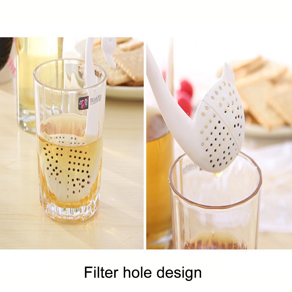 Home Tea Filter Swan Animal Tea Infuser Tea Strain... Grandado