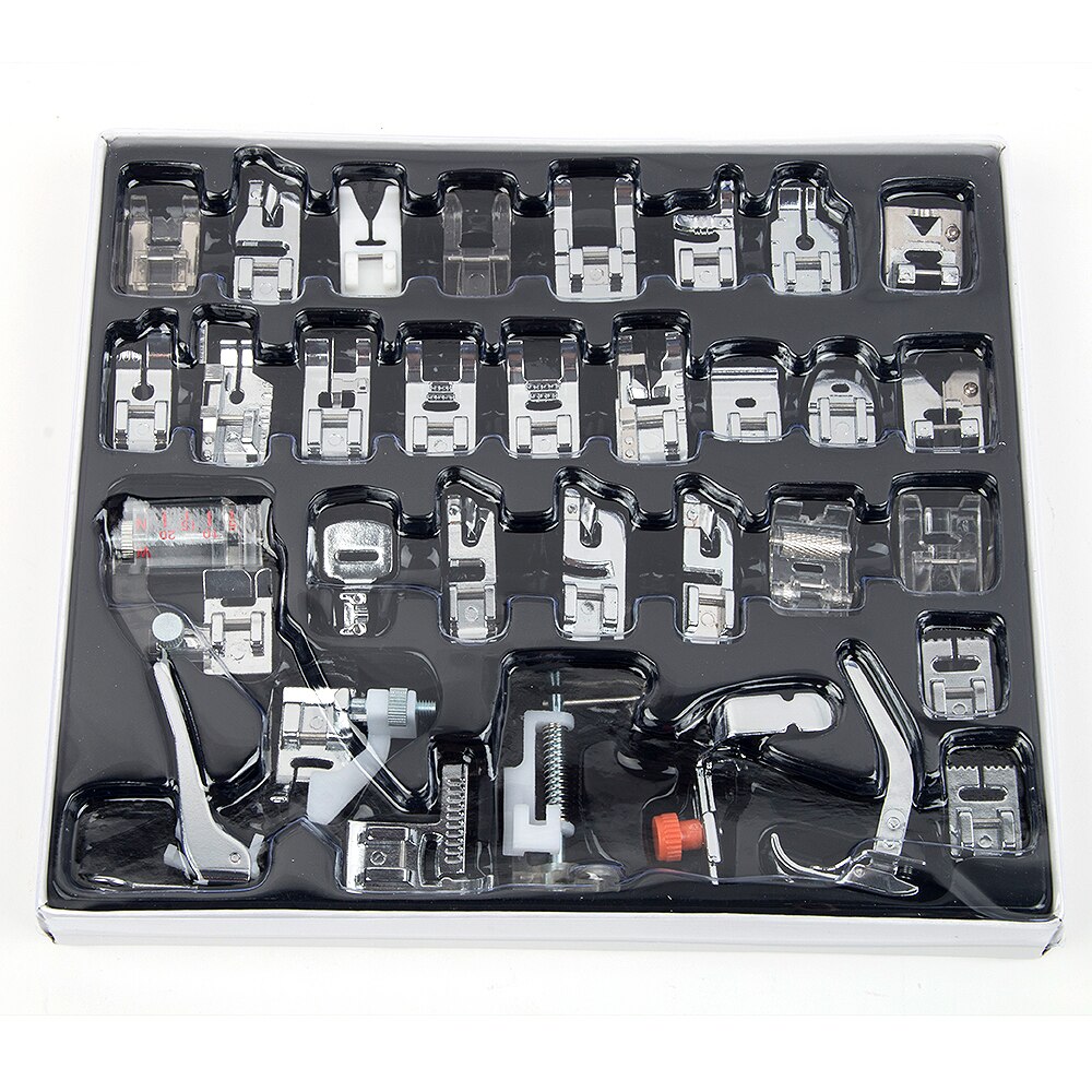 32pcs Sewing Tools Domestic Sewing Machine Presser Foot Feet Kit Set Sewing Machine Accessories Sewing Foot Crafts Apparel