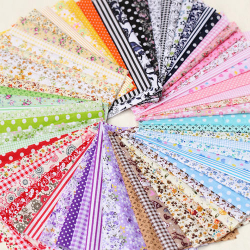 7 pcs/kit Gemengde Stoffen Kladjes Offcuts Quilten Quilt Stof Pre-Cut Fat Quarters 100% Katoen Materiaal 25*25cm Bundel Stof