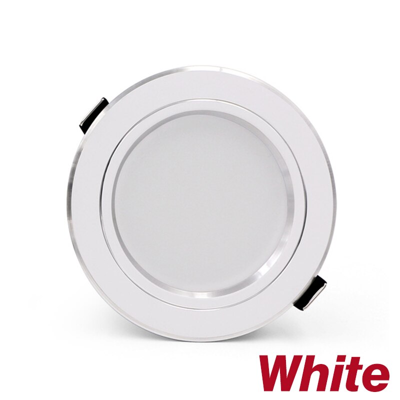 Karwen led downlight tak 5w 9w 12w 15w 18w led taklampa guld/silver/vit kropp  ac 220v 230v 240v led ljus: Vit kropp / 5w / Kall vit