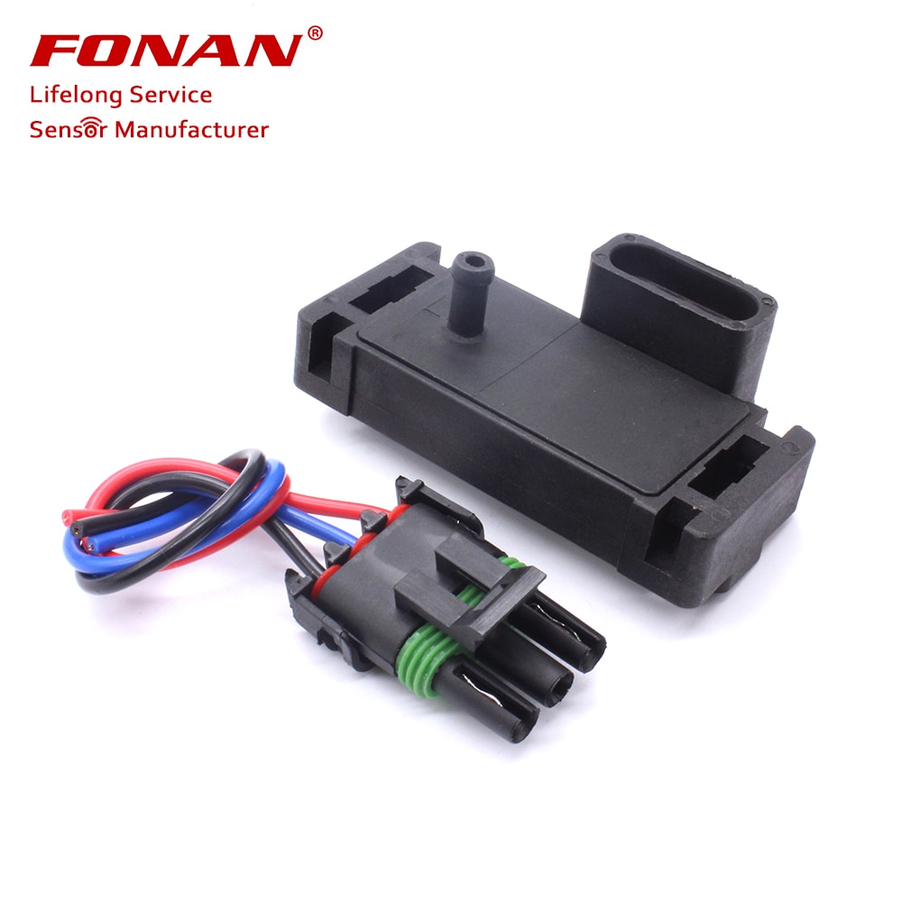 5 BAR MAP SENSOR FOR GM ACCEL DFI CHROME MSD TURBO BOOST AIR