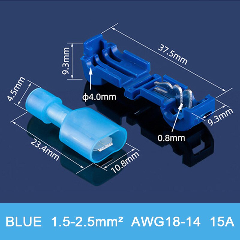 T Pulse tipo eléctrico conector rápido Terminal de cable conectores de empalme y aislado hombre terminales hembra para coche línea de conexión