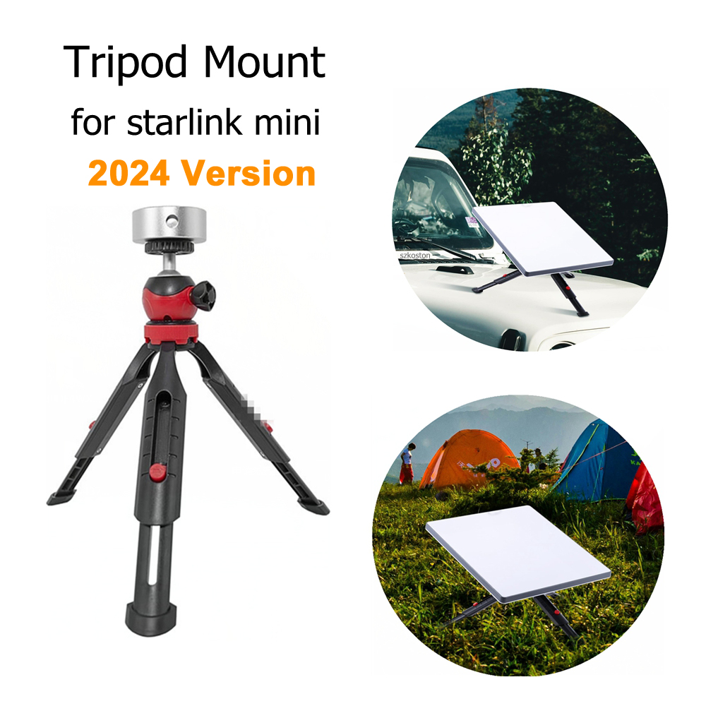 Tripé escalável para starlink mini conjunto de suporte de metal com adaptador tripé portátil ângulo ajustável para starlink mini acessórios