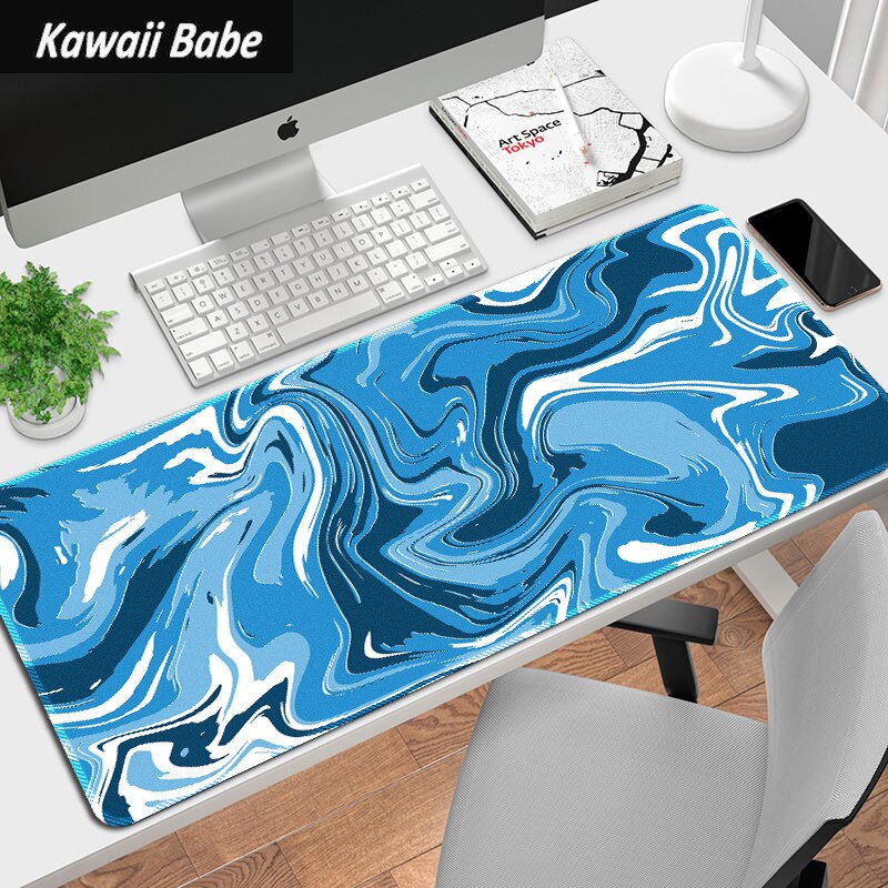 Abstract Fluid Pattern Laptop Mouse Mat Desk Pad Mouse Pad LARGE XLCreative Writing Desk Mat Deskpad Home Decor for Keyboard