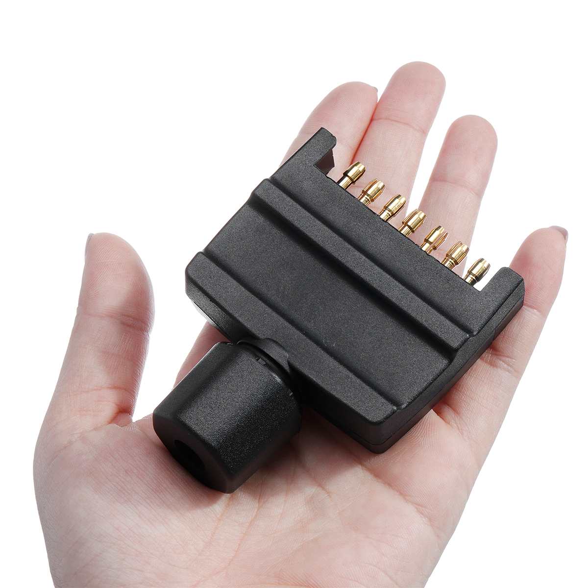 7 Pin male Trailer Connector Adaptor Flat Trailer Plug Power Cord 12V Durable Waterproof Truck Car Accessories (AU Plug)