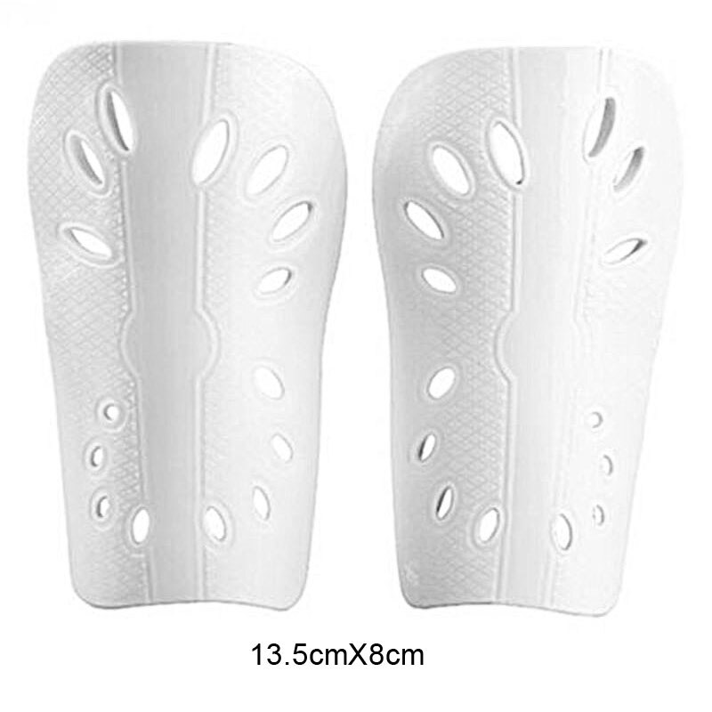 2pcs Men Lightweight with Hole Football Shield Basketball Shin Guards Protective Gear SUB: White 13.5cmX8cm