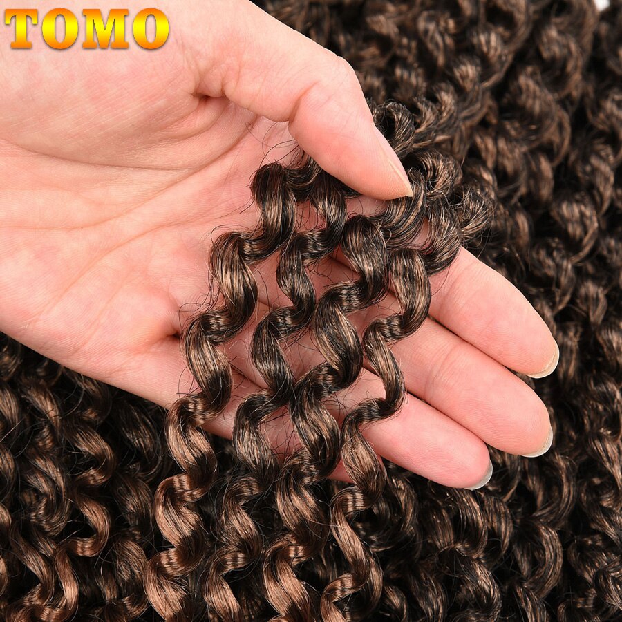 TOMO 12Inch Marlybob Crochet Hair Afro Kinky Curly Crochet Braids Short Ombre Braiding Hair Synthetic Hair Extension for Girls