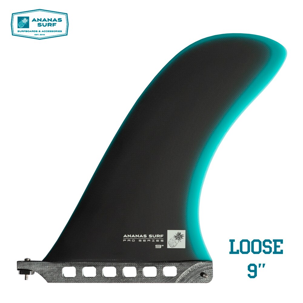 Ananas surfa lös surfbräda fin glasfiber centrum enda låda fin 9 "tum longboard oss bas sup tillbehör noserider stil