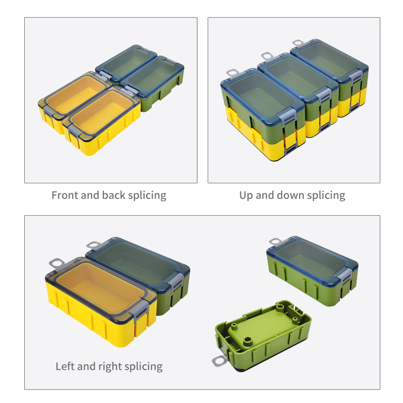Mini Boîte de Rangement en Plastique pour Accessoires de Pêche, Conteneur pour Hameçon, Leurre, Compartiments, Valise à Outils pour Carpe, 3 Pièces