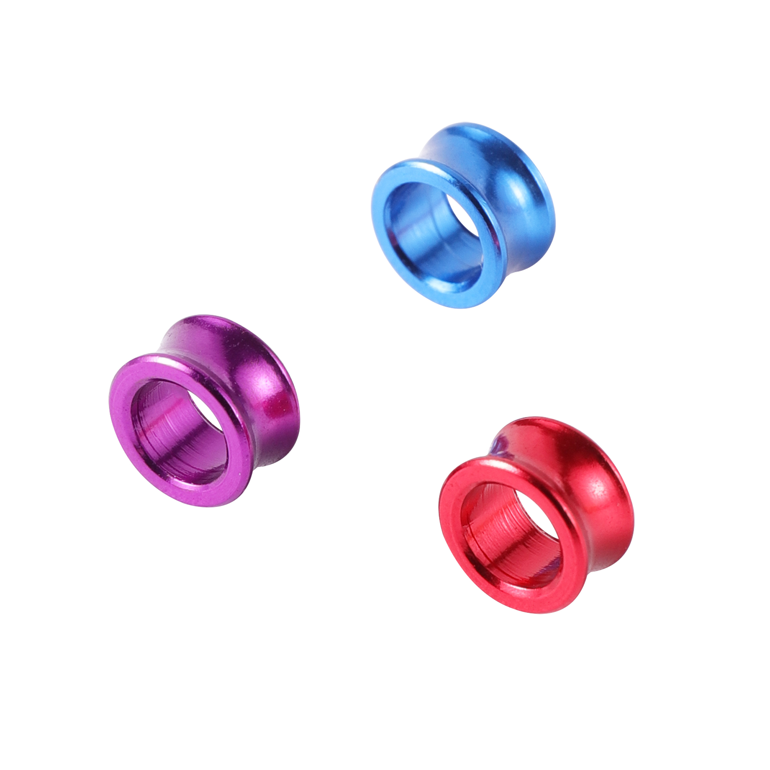 50 Stuks Papegaai Voet Ringen Zonder Woorden Vogel Aluminium Ring Binnendiameter 4/4.7/5/6/7Mm Duif Markering Voetringen 6 Kleuren Gemengd