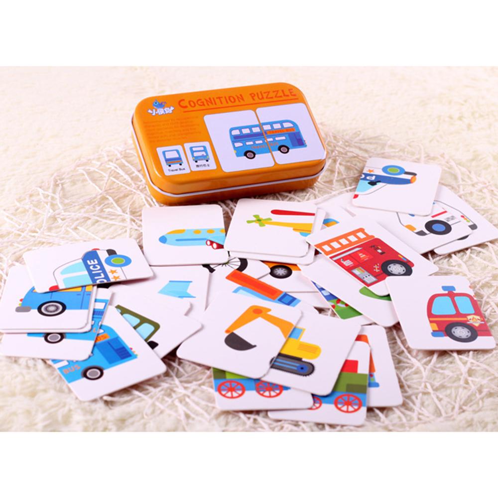 Baby Fruit Dier Cognitie Kaarten Chinese Engels Leren Puzzels Onderwijs Speelgoed
