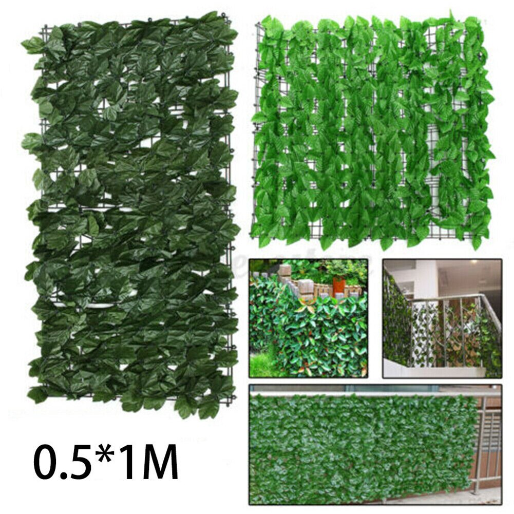 50 x 100cm plantevæg kunstig græsplæne buksbom hæk havehave boligindretning simulation græstørv tæppe græsplæne udendørs blomstervæg