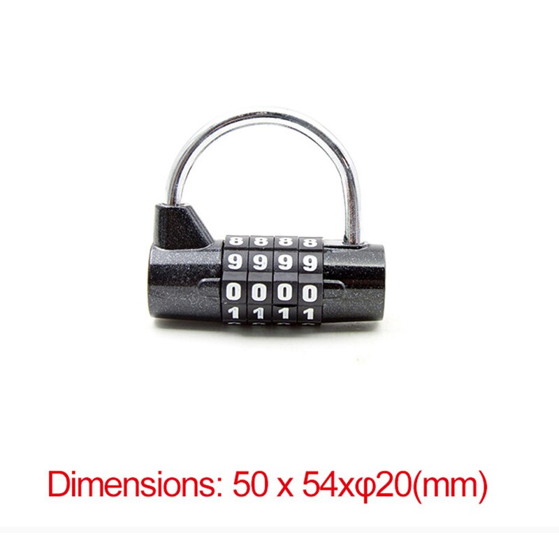 Mini Bike Lock 1500mm Fold Backpack Motorcycle Helmet 4 Digit Password Combination Anti-theft Gym Cycling MTB Bicycle Cable Lock