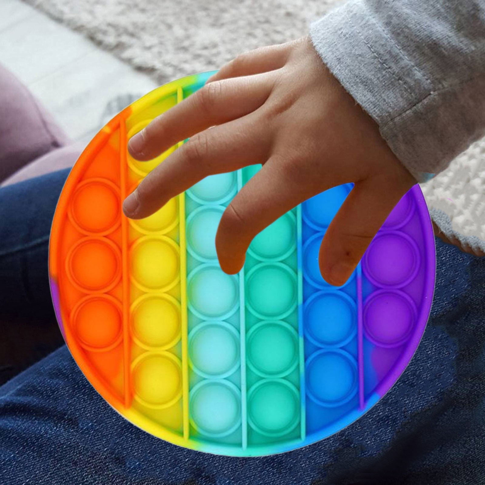 Stress Fidget 1pc Fidget Stress Toys Push Bubble Fidget Sensory ... – Vicedeal