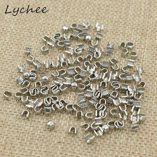 Lychee 150 Pcs 5 # U Vormige Metalen Rits Up Stopper Diy Naaien Craft Kleding Broek Rits Accessoires: 1