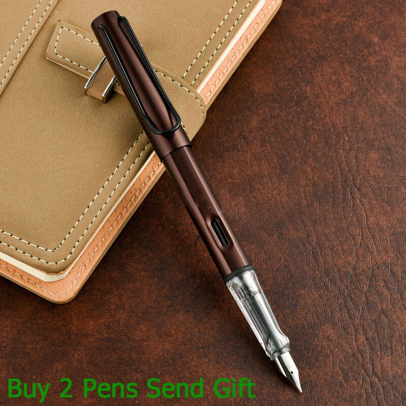 Al Star Meal Ink Fountain Pen Office Writing Pen Buy 2 Pens Send: Brown Pen
