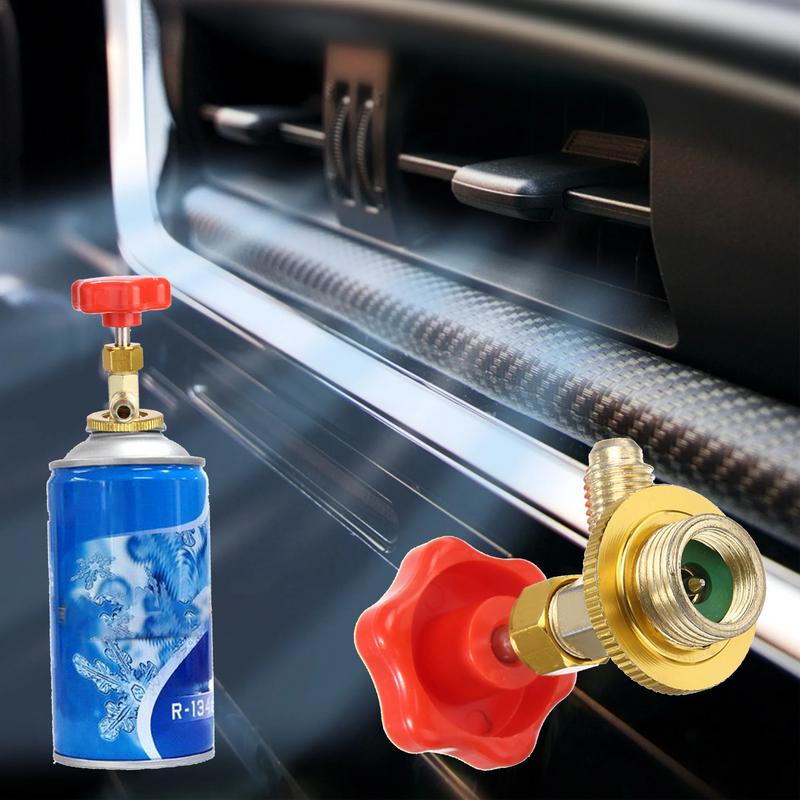 R -134a kylmedelsflasköppnare mässingsventil flasköppnare sae-dispenser bilens luftkonditionering bil biltillbehör bilverktyg