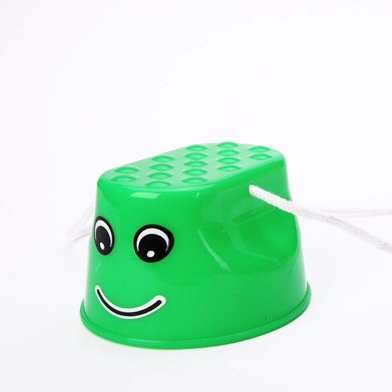 Mini zapatos zancos de juguete deportivo exterior para niños, diversión, equilibrio de plástico grueso, entrenamiento cara sonriente para de niños, 1 par