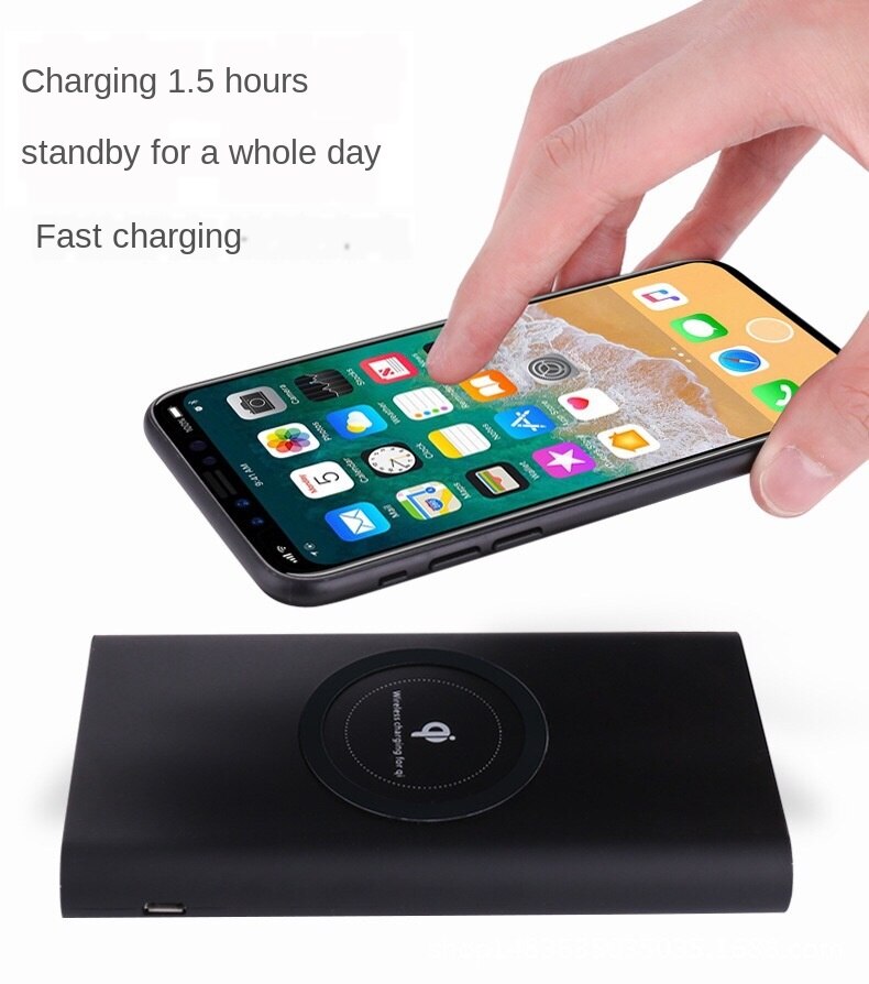 10000 mAh Qi wireless charger power bank external battery wireless charging power bank iPhone 11 X Samsung Huawei Xiaomi