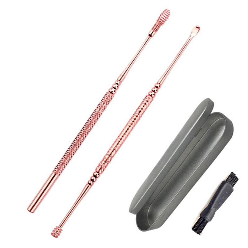 HANRIVER Stainless steel double rotary TaoErShao five suit ears expense dig wax cleaning tools
