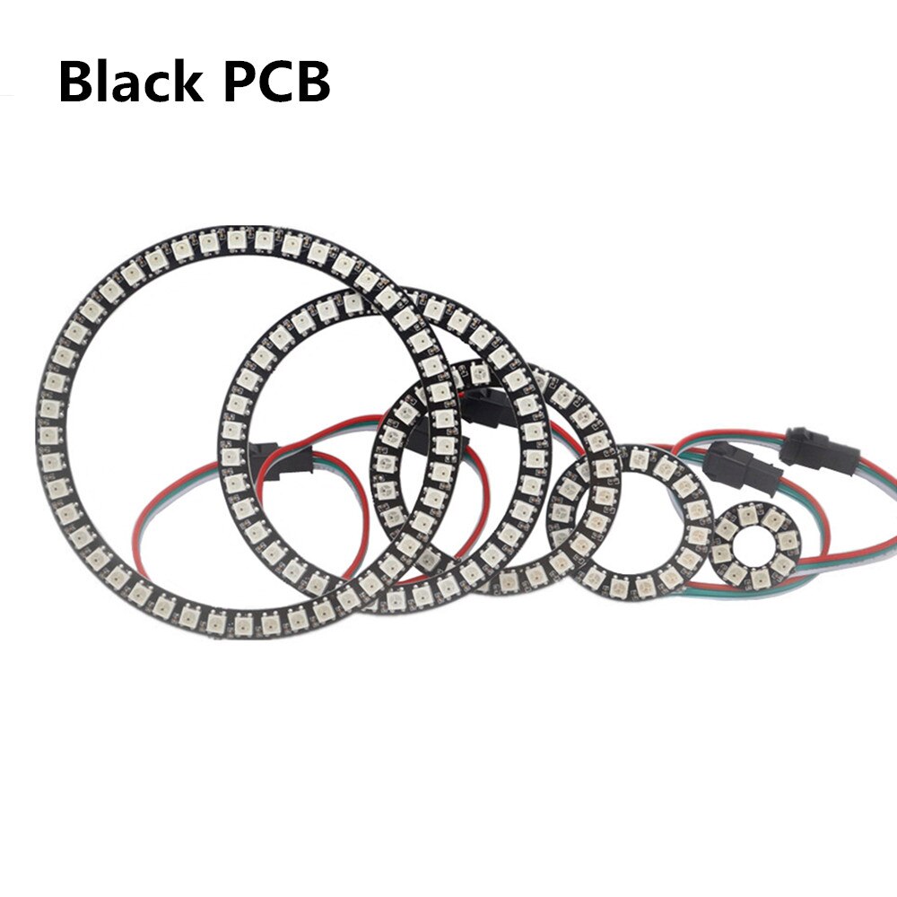 WS2812B DIY LED Ring 8 16 24 35 45 LEDs WS2812B SK6812 Built-in IC 5050 RGB WS2812 Addressable DC 5V LED Module Strip Light