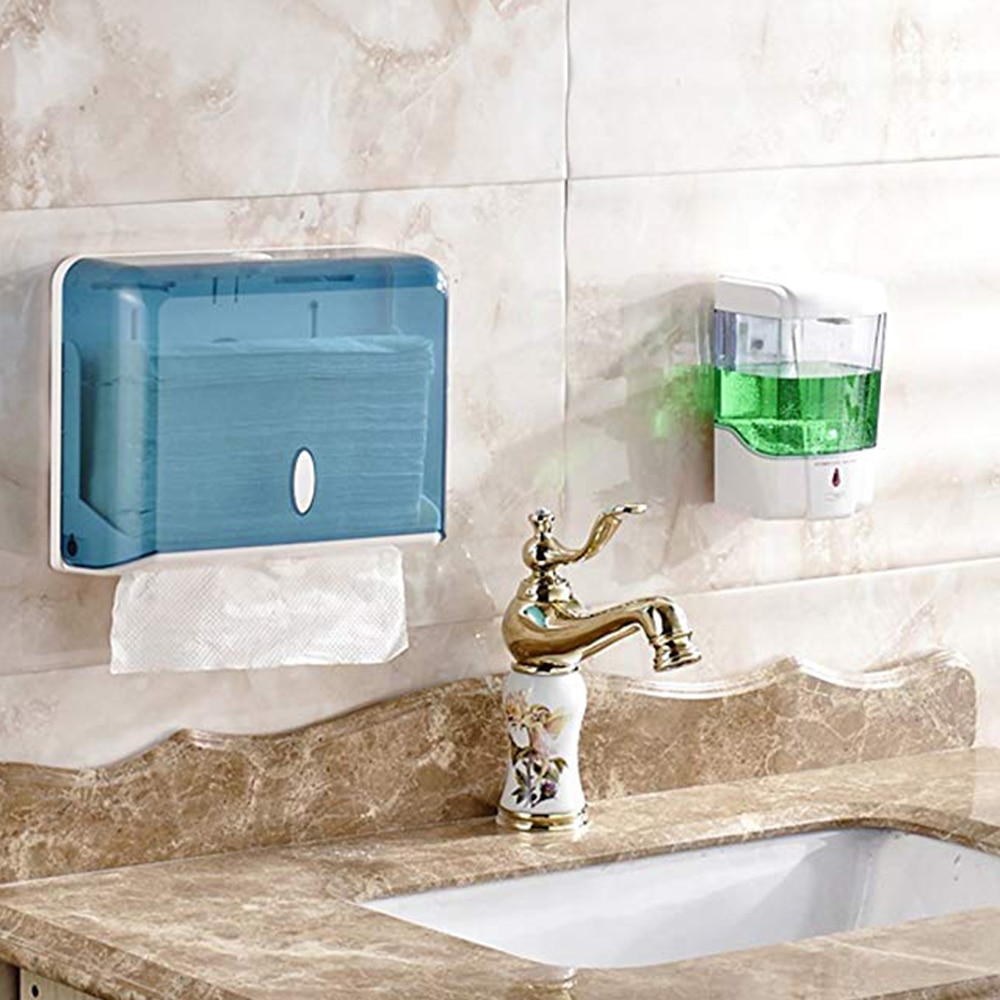 Dispensador de jabón líquido inteligente por inducción infrarroja blanco de 600 ml, Sensor sin contacto, dispensador automático de jabón para Cocina