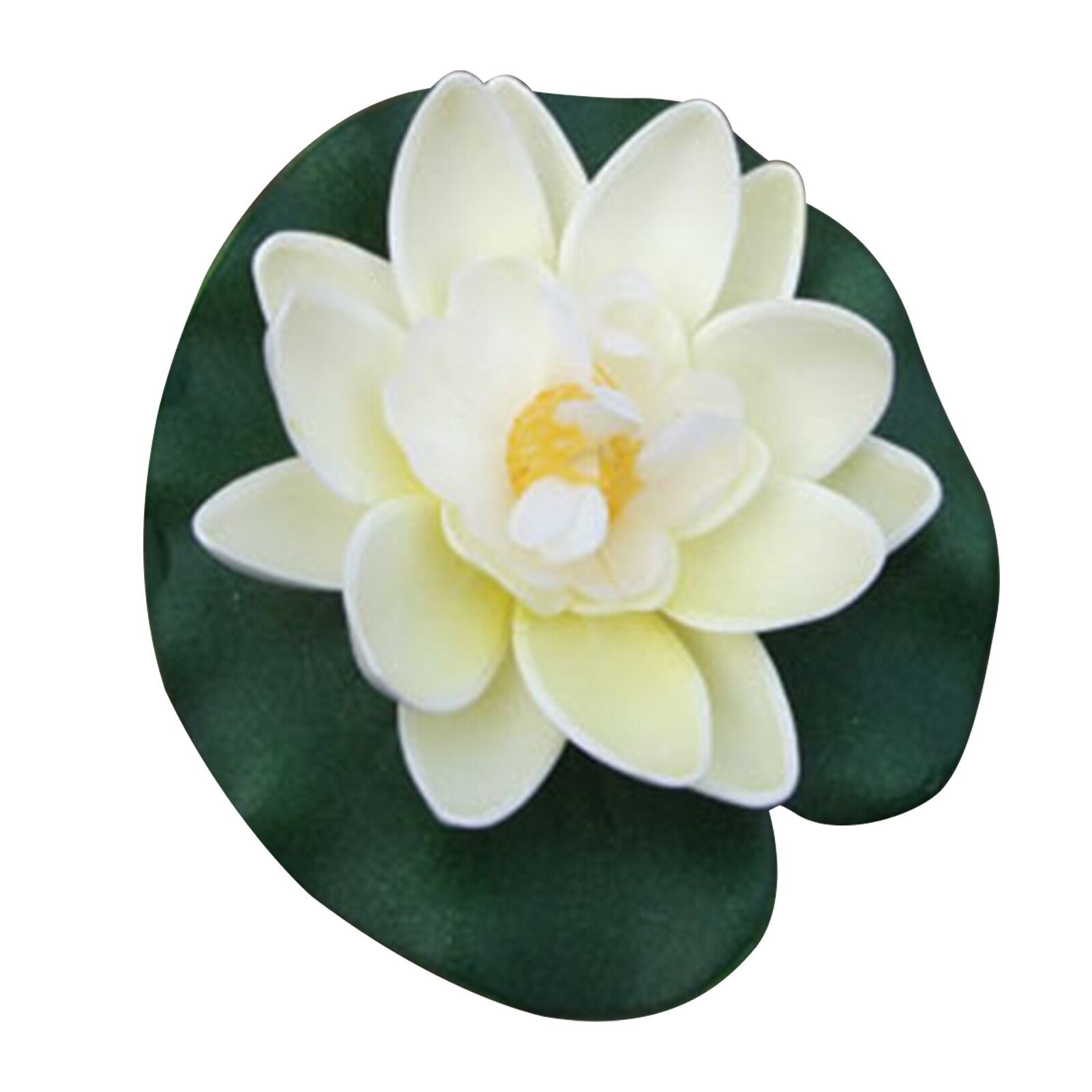 7 Inch Kunstmatige Drijvende Lotus Bloemen Water Vijvers Foam Lotusblad Nep Lelie Pad Drijvende Zwembad Thuis Vijver Fish Tank decoratie: A