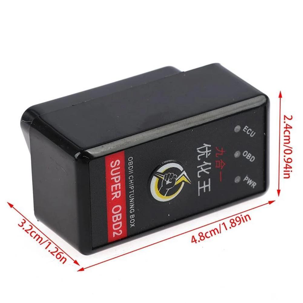 Super OBD2 Nitro Obd EcoOBD2 Ecu Chip Tuning Box Plug Power Brandstof Besparen Auto Meer D2V0