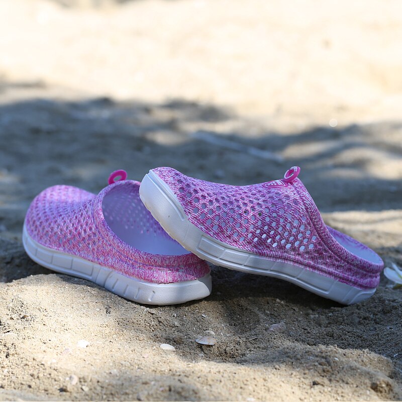 Sandalias clásicas originales para mujer, sandalias clásicas de verano, zapatos de playa al aire libre, chanclas para jardín, zapatillas gráficas con flores de agua