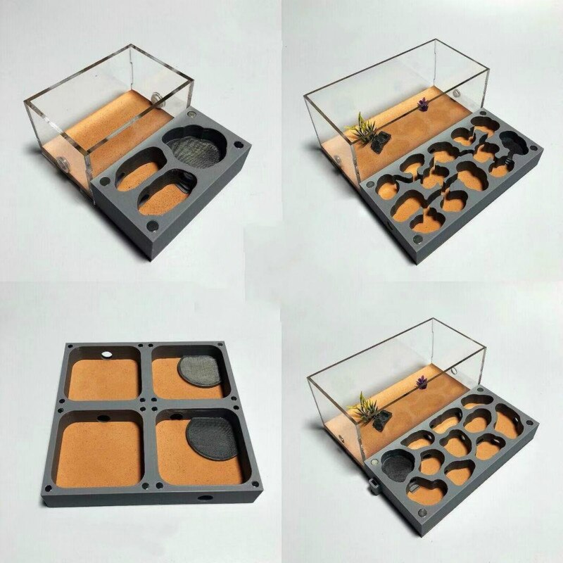 3D Nest Flat Nest Series Acrylic Ant Nest Concrete Nest Ant Workshop Ant Castle Ants Farm House