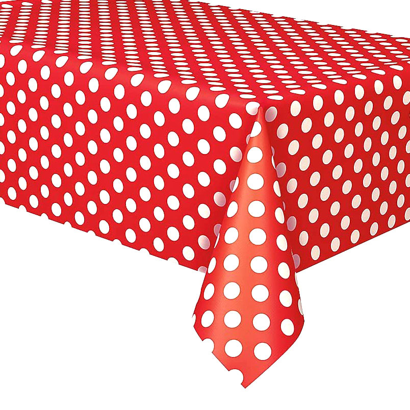 Geburtstag Party Dekoration Baby Dusche Einweg Tischdecke Familie Hotel Reise Polka Punkt Thema Tisch Abdeckung Zimmer Schreibtisch Tuch Deko: Weiß / 132*178CM