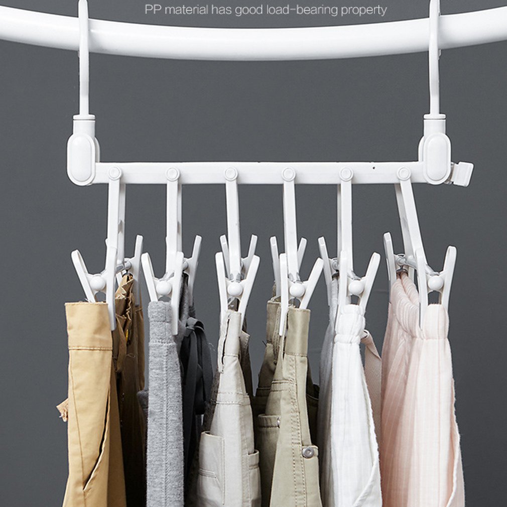 Folding Multi-Functional Multilayer Pants Rack Cabinet Hanger Household Pants Folder Storage Rack Skirt Organizer