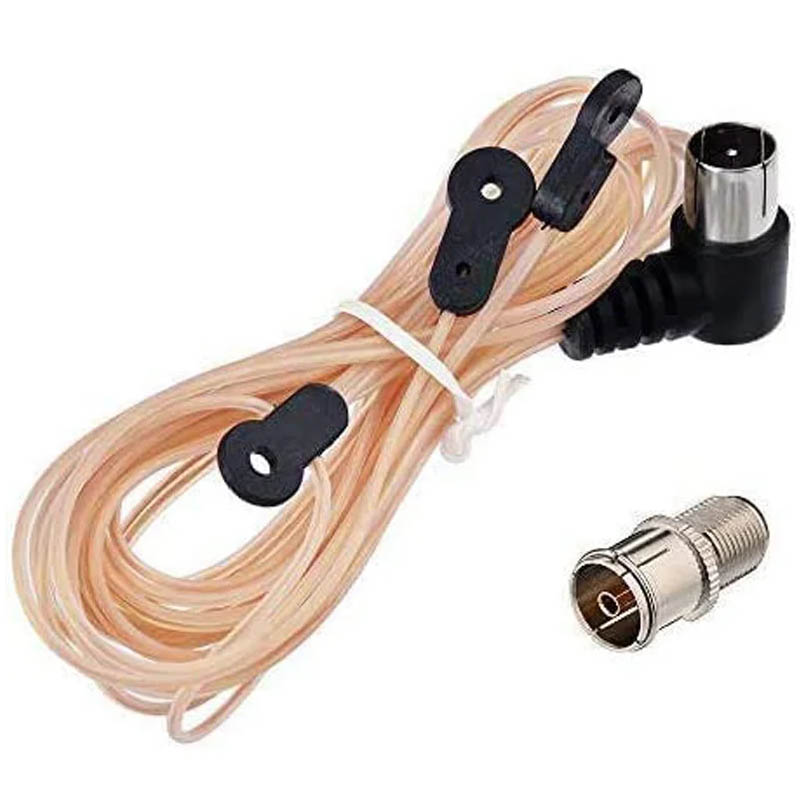 FM Dipole Antenna 75 Ohm Indoor FM Radio Antenna AM Loop Antenna for Indoor Bluetooth Home Stereo Receiver AV Audio
