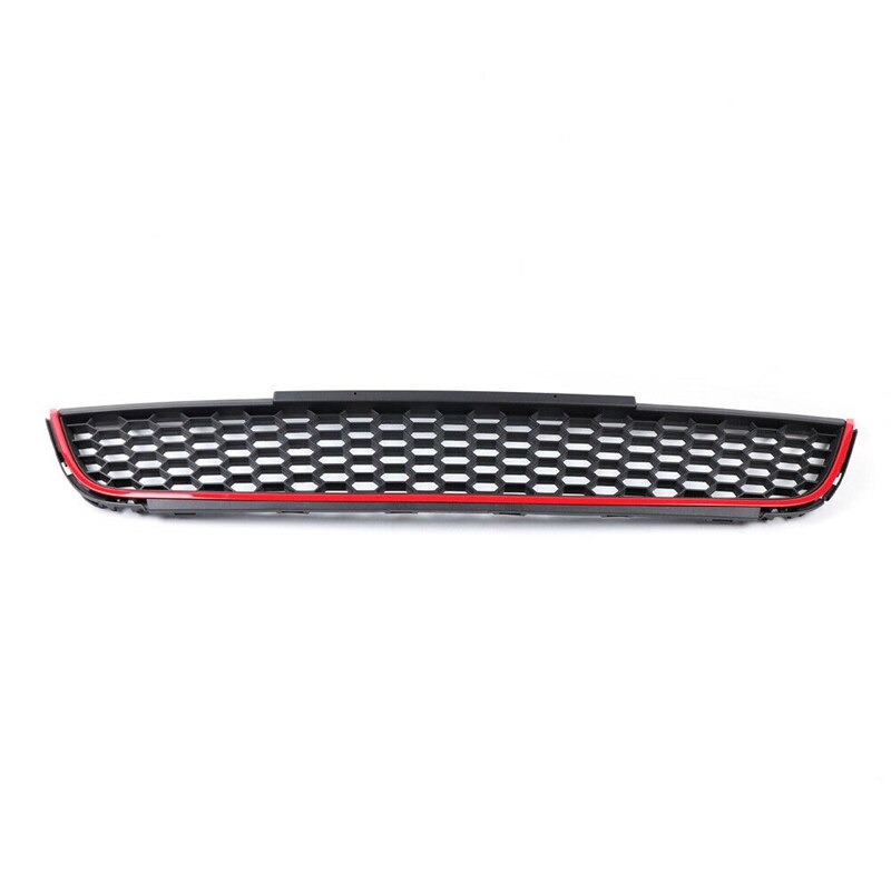 Red Front Bumper Honeycomb Lower Intake Grille Assembly For Jetta MK6 Sedan