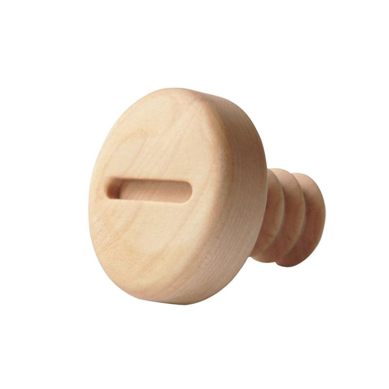Gancho decorativo de madera maciza para abrigos, colgador de pared de madera para colgar en la pared, colgador de botón, accesorio para hogar cruzado de haya