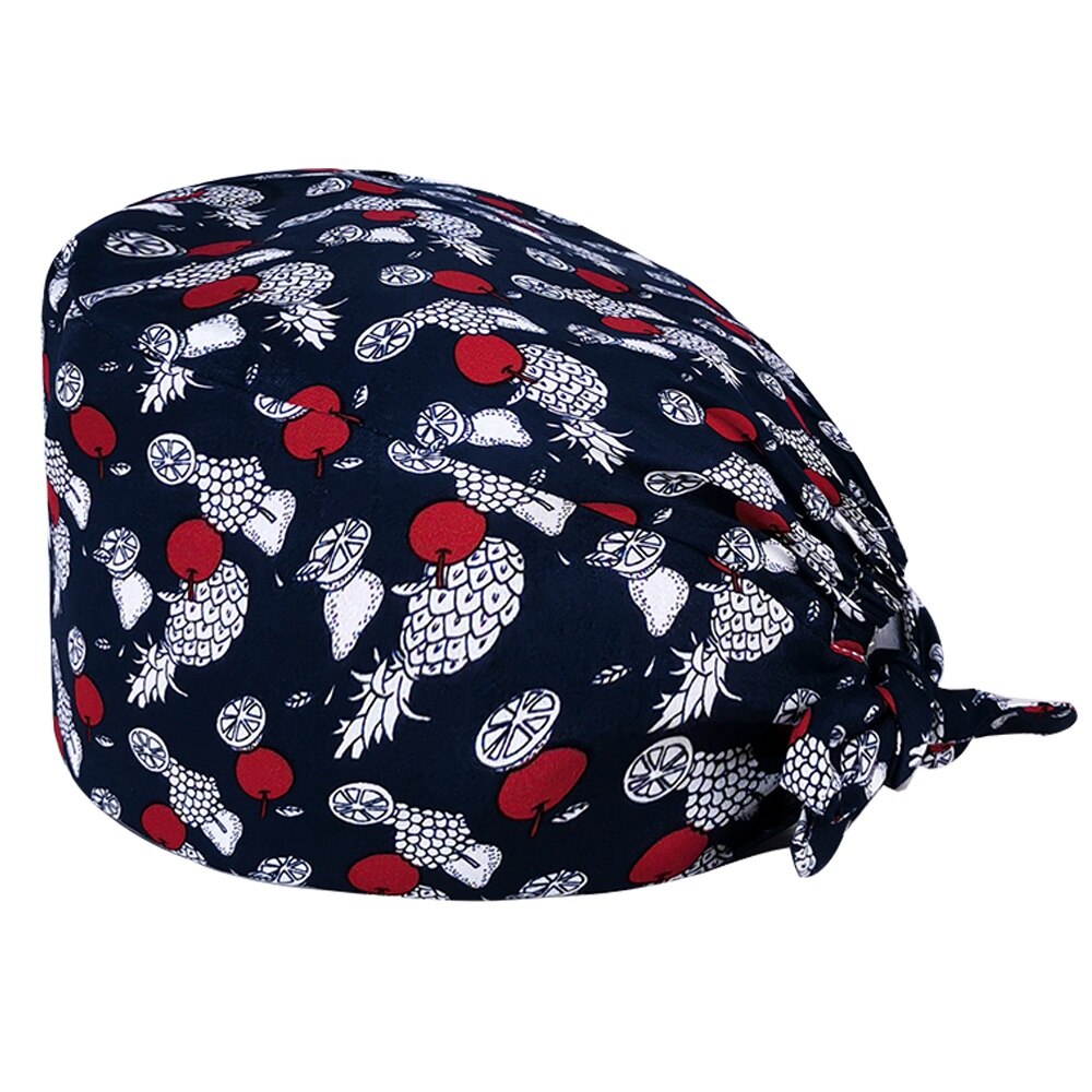 Mode Katoen Cartoon Animatie Afdrukken Verpleegkundige Cap Ademend Operatiekamer Unisex Werk Cap Schoonheidssalon Verpleging Scrub Cap: 22094