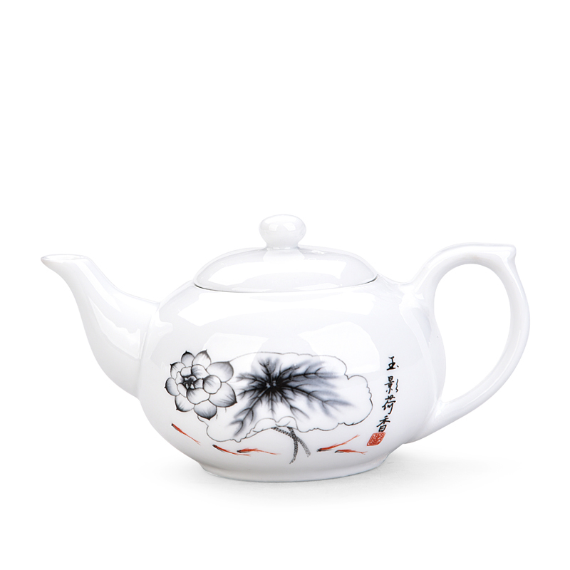 Service à thé en céramique Kung Fu | Théière, fleur en ligne, couleur en option, service à thé en céramique, petite théière, porcelaine: F
