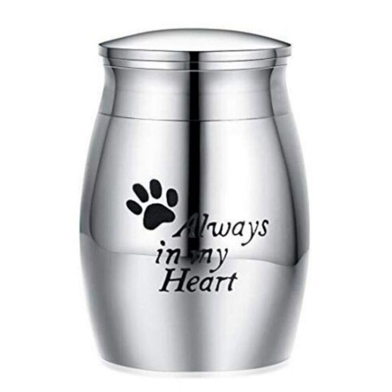 Pet Cremation Urns Stainless Steel Ash Memorial Container Dog Cat Perfect Resting Place Storage Holder