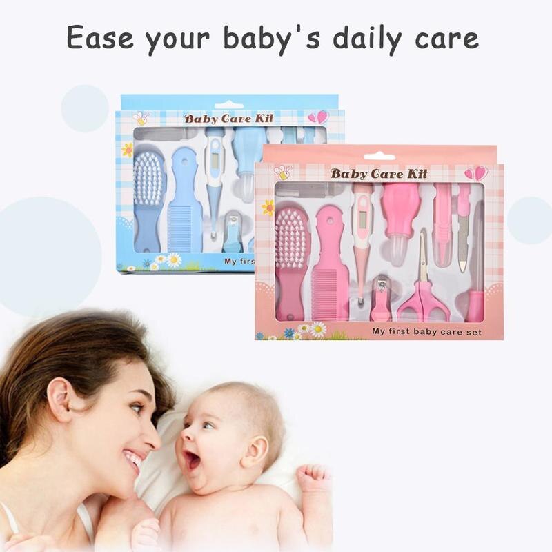 6/8/10/13 Stks/set Kinderen Care Set Baby Simulatie Gezondheid Tool Kinderen Care Polijstmachine Nail Draagbare familie Speelgoed Care Kit Bru Y0M0