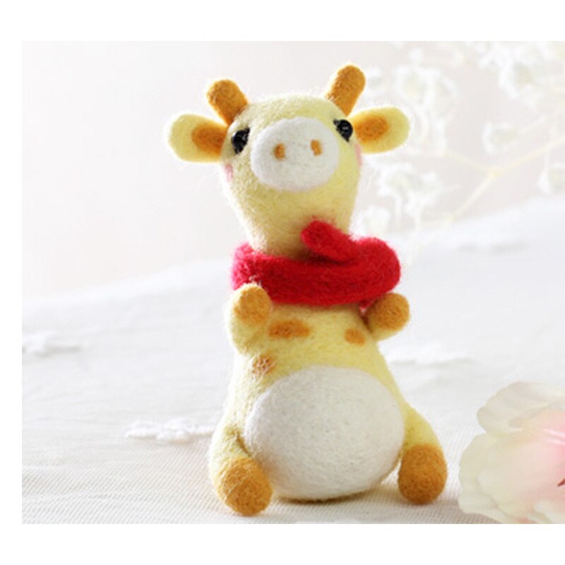 1 set wool for Felt DIY Package Hamsters, cats, dogs, Christmas , stamps needle felting, Shiba Inu Set animals: Gold