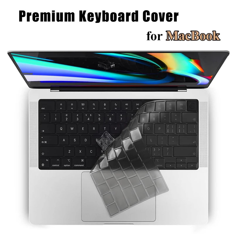Premium toetsenbord cover voor MacBook Air 15 a2941 13.6 a2681 Pro 14 16 inch a2442 a2779 a2918 a2485 A2780 M3 M2 M1 protector skin