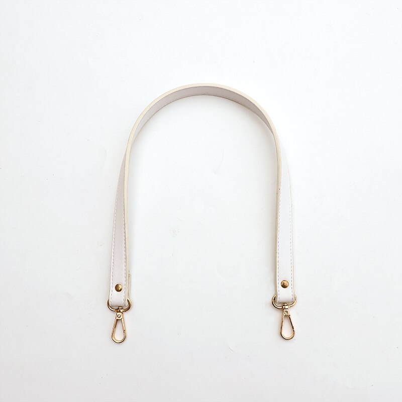 Dames pu leren schouderband zwarte handtas tas riem diy tassen handvat vervangende tas korte banden handtassen accessoires: 37- witte