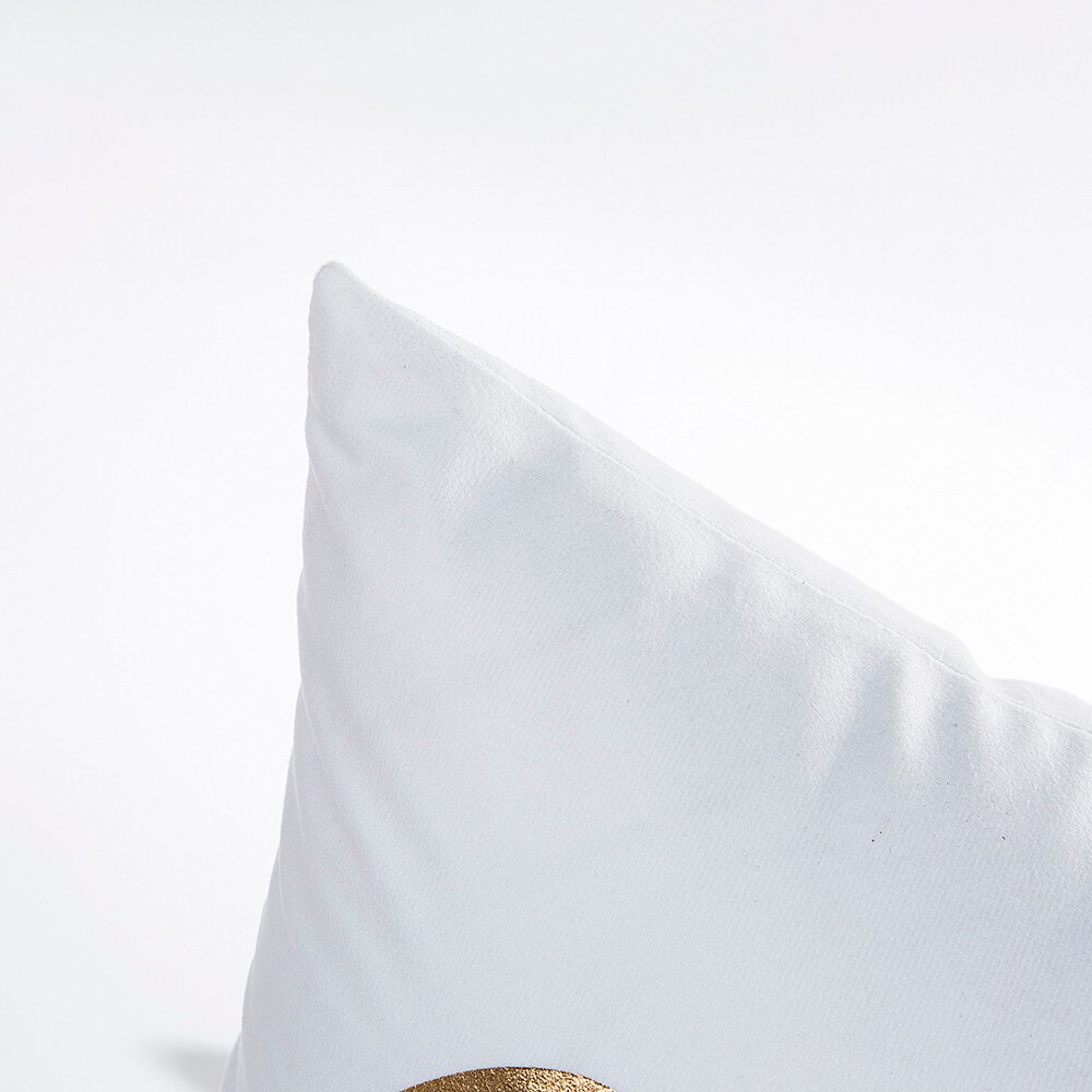 1Pc Wit En Goud Foliedruk Kussensloop Meerdere Stijlen Sofa Taille Gooi Kussenhoes Thuis Slaapkamer Decoratie Moderne #5