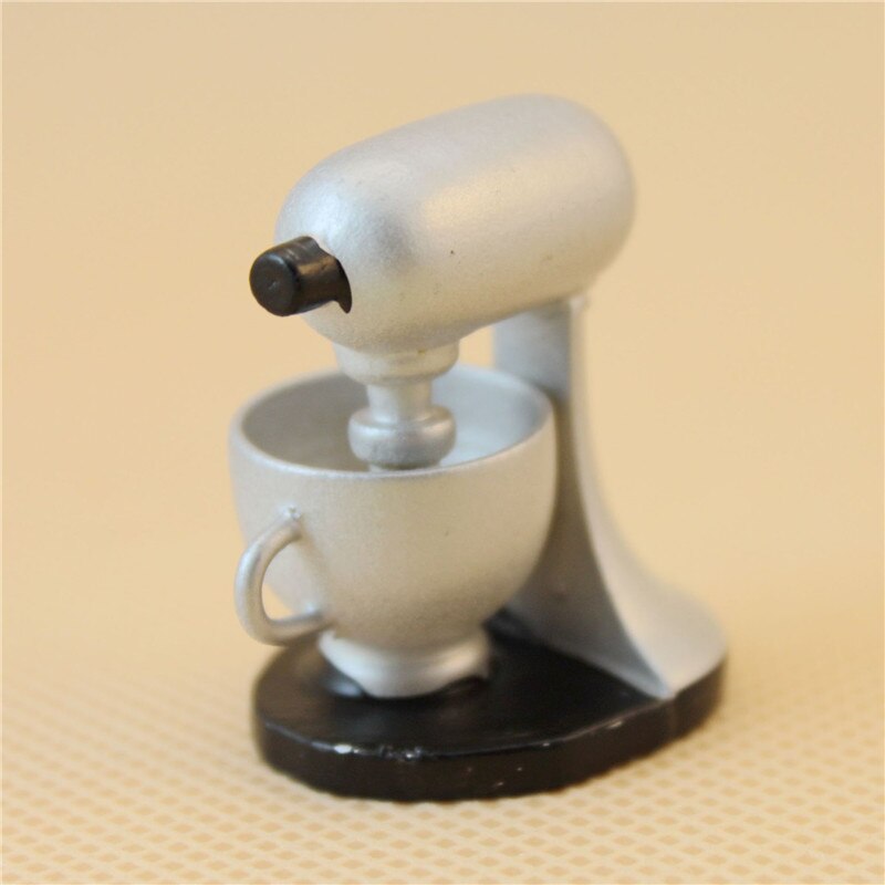 Dolls House Miniature Silver Lovely Family Kitchen Modern Blender 1:12 Dollhouse Miniature Accessories 1 Pcs